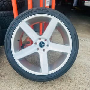 26" SILVER MACHINE RIMS TIRE WHEELS 6X139.7 FOR GMC CHEVY ESCALADE RAM NISSAN