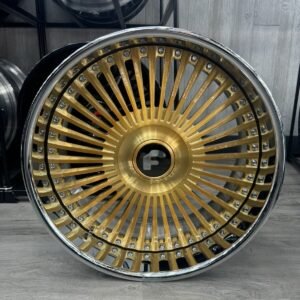 24" FORGIATO TRIMESTRE GOLD MERCEDES S580 S550 S63 BMW 750 AUDI A7 A8 BENTLEY