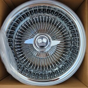 13x7 Player wire wheels spokes reverse 100 spoke 2 bar knockoff wheels rims chip