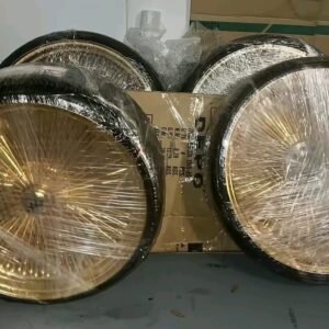 24" Dayton All-Gold Wire Wheels & Tire Package