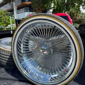 24" Dayton Chrome Wire Wheels & Tire Package