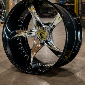 Custom Forgiato Wheels – Chrome Face / Black Lip Finish